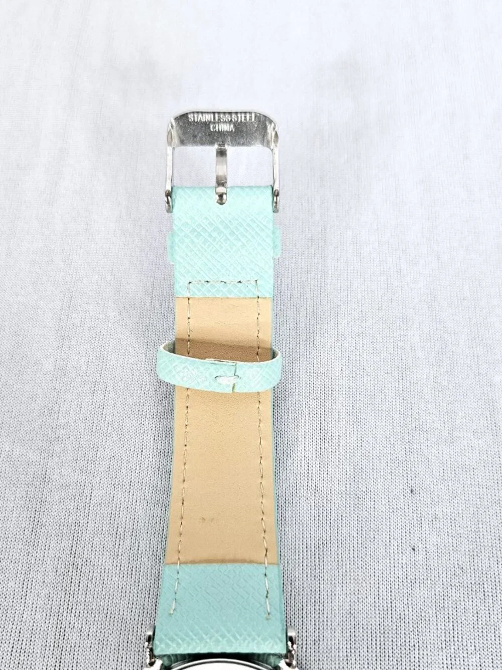 L & Co. Rhinestone Watch | Seafoam Green | Silver Tone